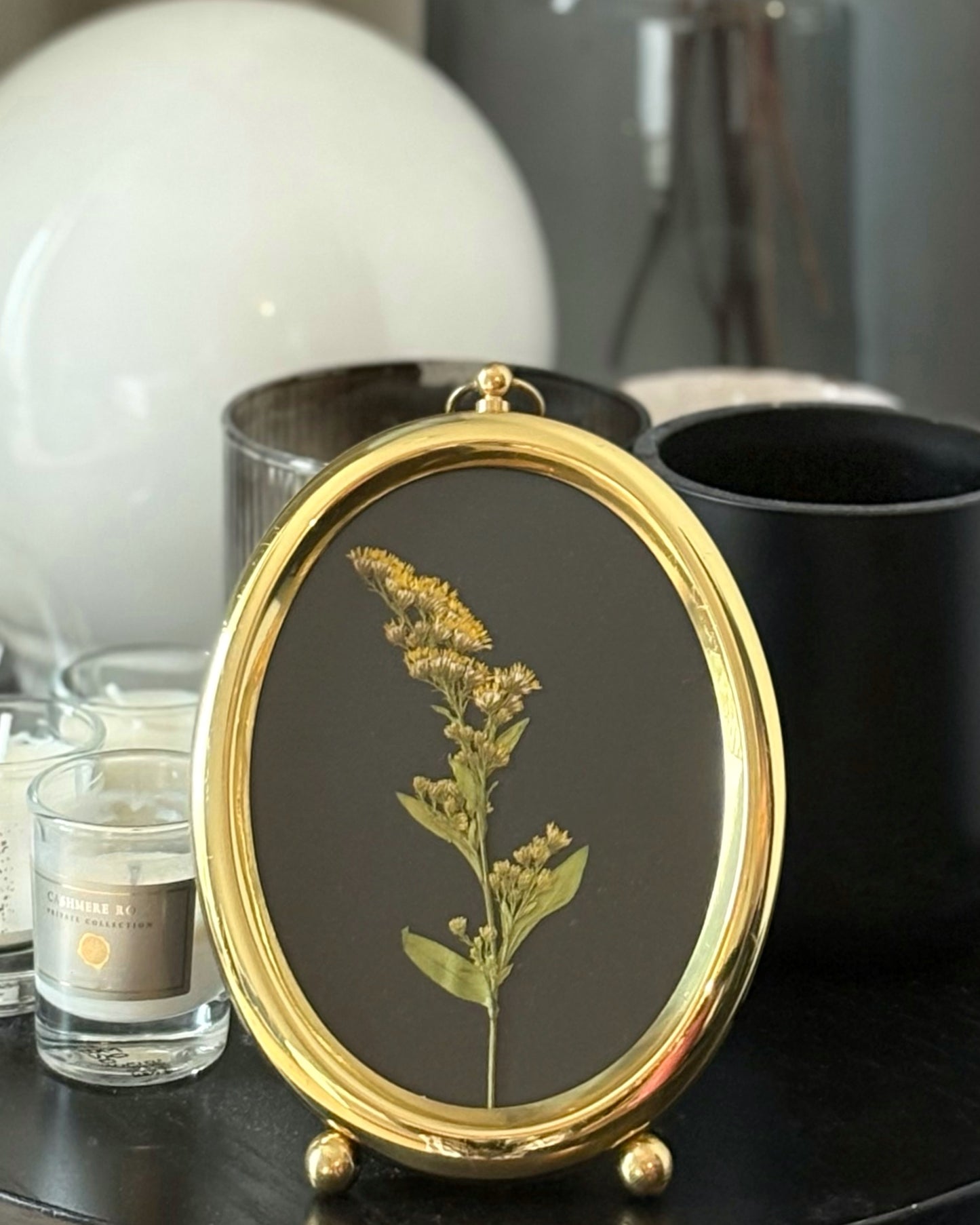 Goldenrod in Vintage Frame